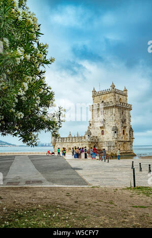 Belem Tower is a fortified tower located in Santa Maria de Belém in the municipality of Lisbon, Portugal. It is a UNESCO World Heritage Site.
