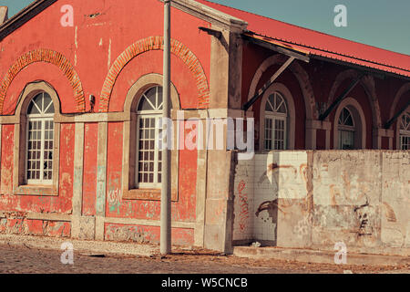 Abandoned Buildings in Barreiro,in  Lisbon, Portugal Stock Photo
