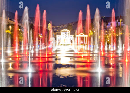 City Of Nice Cityscape And Fontaine Miroir D Eau Park View