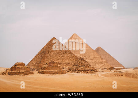 Six Pyramids landscape with six pyramids of Giza Stock Photo - Alamy