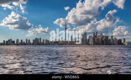 Toronto city skyline at sunny summer day Stock Photo