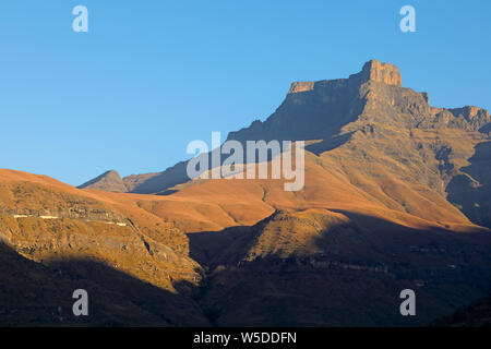 High peak in Drakensberg mountains, Royal Natal National Park, South Africa Stock Photo
