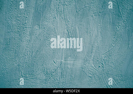 Painted surface of blue gray concrete wall in modern urban style. Card, banner with blank space. Scratched rough cement texture, pattern. Abstract Stock Photo