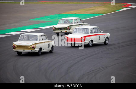 Qualifying: Transatlantic Trophy for Pre ’66 Touring Cars at Silverstone Classic Stock Photo
