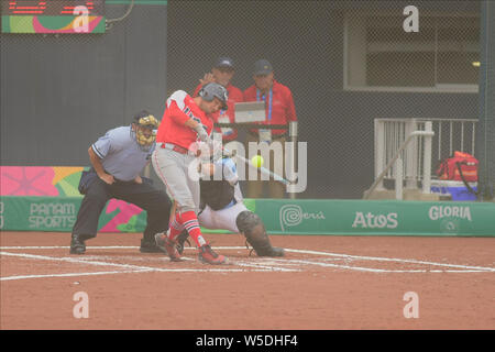 Lima, Peru. 28th July, 2019. United States and Argentina in Softball. Pan American Games of Lima 2019. Lima. PE. Credit: Foto Arena LTDA/Alamy Live News Stock Photo