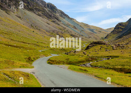 Honister Pass in the Lake District in Cumbria Stock Photo