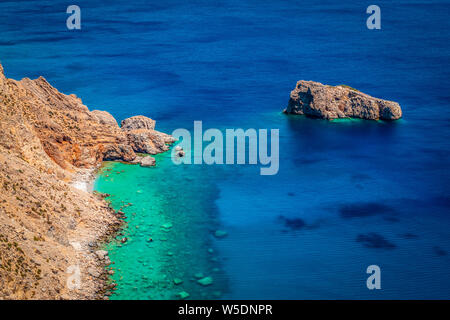 Aegean Sea, Amorgos Island, Greece. Stock Photo