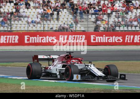 Kimi Raikkonen Alfa Romeo Sauber F1 Team C38 Car Seen
