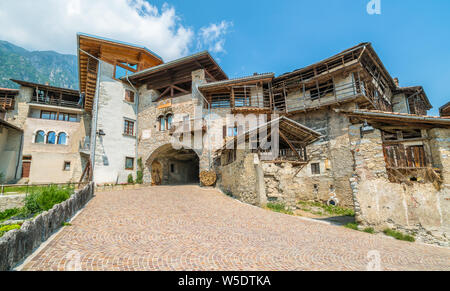 The pictiresque village of Rango, in the Province of Trento, Trentino Alto Adige, Italy. Stock Photo