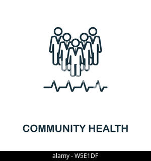 Community Health outline icon. Thin line style from icons collection. Pixel perfect simple element community health icon for web design, apps Stock Photo