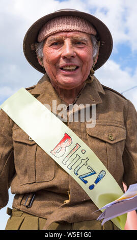 Swanage, Dorset, UK. 28th July, 2019. Thousands flock to Swanage Carnival to see the procession parade on the theme of Swanage Goes Musical on a warm sunny day. Credit: Carolyn Jenkins/Alamy Live News Stock Photo