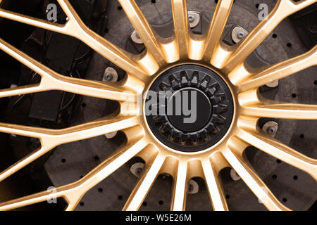Abstract view of Rims from a sportscar Stock Photo - Alamy