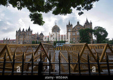 The image of Chhatrapati Shivaji Terminus building, at Mumbai, India Stock Photo