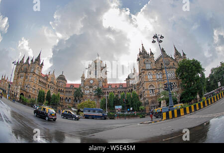 The image of Chhatrapati Shivaji Terminus building, at Mumbai, India Stock Photo