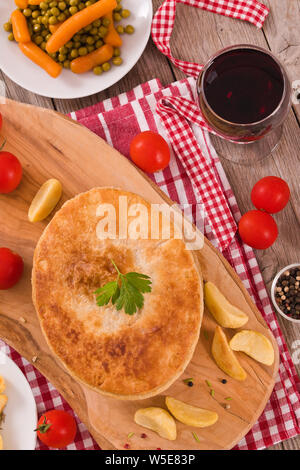 Steak pie. Stock Photo