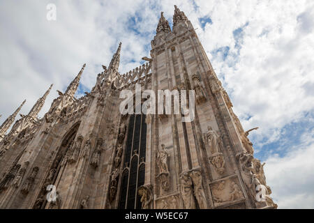 Milan Cathedral or Duomo di Milano is the cathedral church of Milan, Lombardy, Italy. Stock Photo