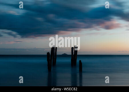 St. Clair sticks in Dunedin Stock Photo