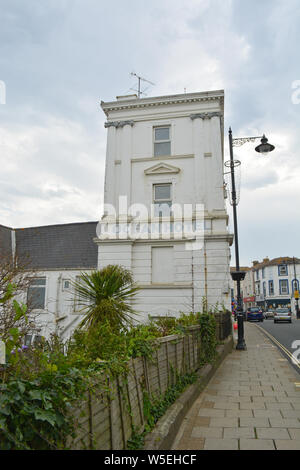 The Ocean Hotel in Sandown on the Isle of Wight, is left in a state of disrepair and the hotel is now in the hands of administrators. Stock Photo