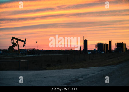 American Oil Well Stock Photo