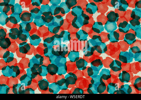 Colorful smooth blurred textured background, Bright abstract seamless pattern with multicolored watercolor dots Stock Photo