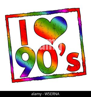 I love the 90s Stock Vector Images - Alamy