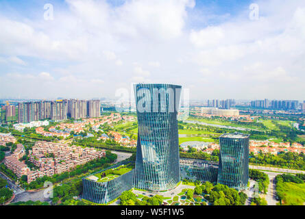 An aerial view of Foshan city, south China's Guangdong province, 21 ...