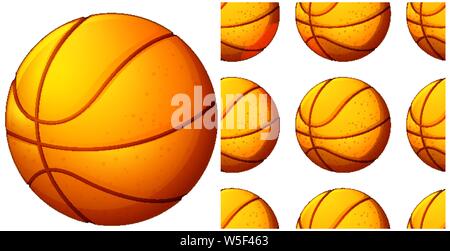Seamless design pattern isolated on white illustration Stock Vector