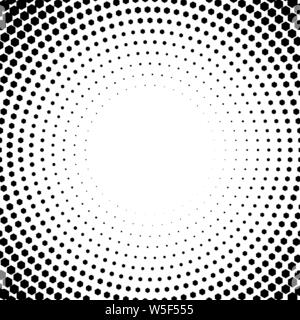Vector circl halftone geometric seamless pattern with cube shapes. Black white design for posters, sites, business cards, cover, labels mock-up, vinta Stock Vector