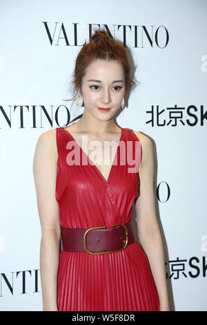 Chinese Uigur actress Dilraba Dilmurat performs during her birthday