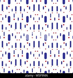 Vector color vertical lines and circles. Seamless pattern. Stock Vector