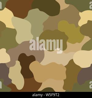 Seamless pattern. Abstract military or hunting camouflage background. Made from geometric square shapes. Vector illustration. Stock Vector