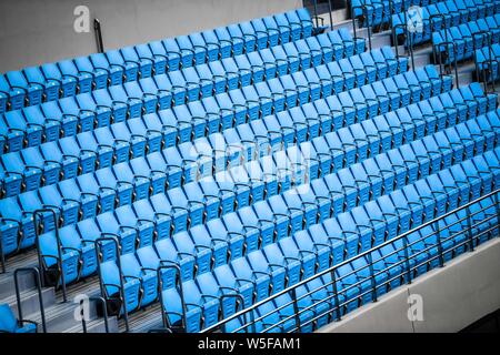 View of the Daegu Stadium, also known as the Blue Arc, before the group F match between South Korea's Daegu F.C. and China's Guangzhou Evergrande Taob Stock Photo