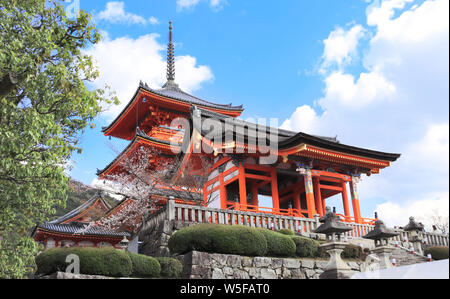 Kiyomizu-dera Temple (Clean Water Temple), spring time in Kyoto, Japan Stock Photo