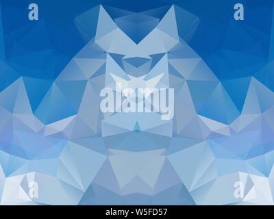Abstract blue triangle geometrical background. Vector illustration Stock Vector