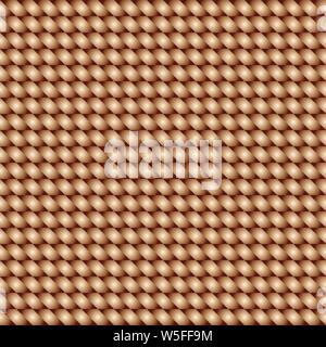 Seamless texture of basket weaving brown color. Vector pattern. Stock Vector