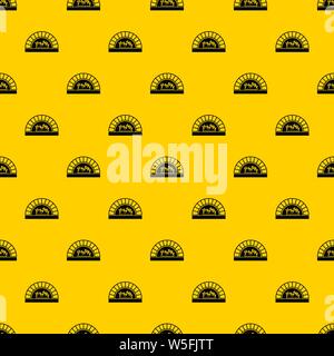 Pizza oven with fire pattern vector Stock Vector