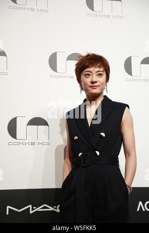 Chinese actress Sun Li attends a promotional event in Shanghai, China, 6 March 2019. Stock Photo