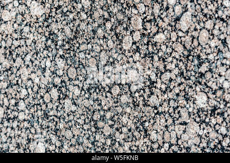 Close up of a gray granite wal tevture - image Stock Photo