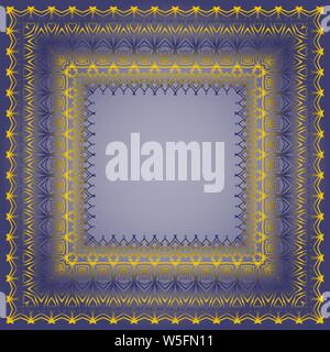 Vintage frame in retro style. Stylish design Stock Vector