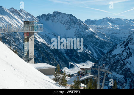 Austria, Kleinwalsertal (little Walser valley), Allgau Alps, chairlift (Walmendinger Horn - 1990 m) Stock Photo