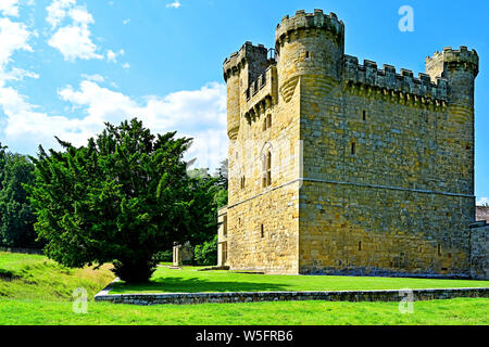 English Heritage Belsay Castle and grounds Northumberland Stock Photo