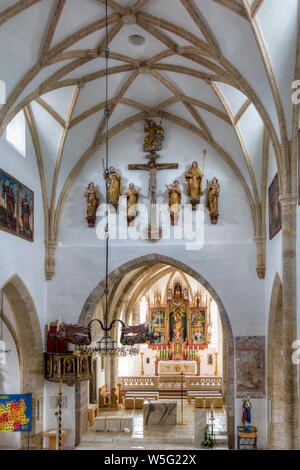 Austria, UNESCO's Biosphere Reserve Salzburg's Lungau, Mariapfarr parish church Stock Photo