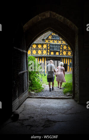 The The Gatehouse at Stokesay Castle, Shropshire UK Stock Photo