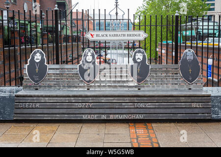 The renamed Black Sabbath Bridge, Birmingham UK Stock Photo