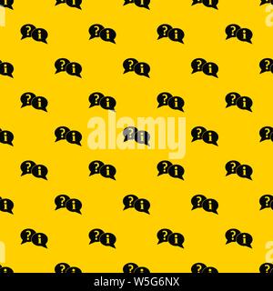 Question and exclamation speech bubbles pattern vector Stock Vector
