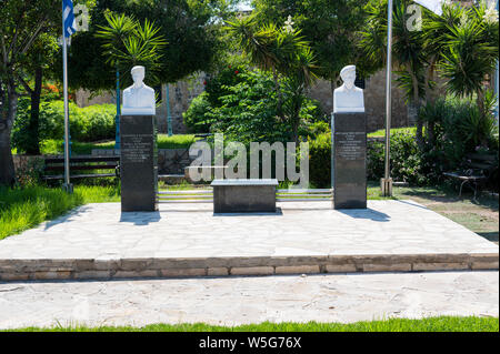 1974 Rememberance Statues, Ayia Napa, Cyprus Stock Photo