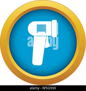 Barcode scanner scanning a barcode with blue light, simple colored ...