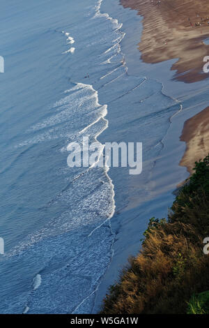 Aerial view of Bhatye Beach Ratnagiri, Maharashtra, India. Stock Photo