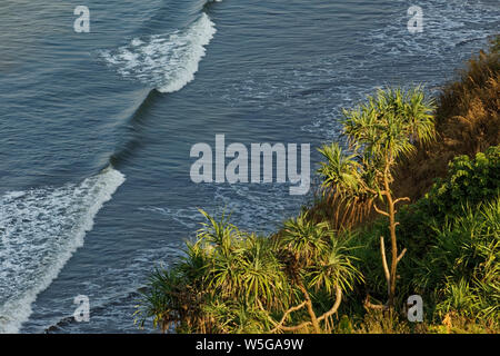 Aerial view of Bhatye Beach Ratnagiri, Maharashtra, India. Stock Photo