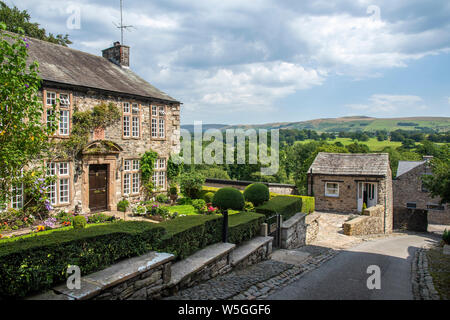 The Manor House, Mill Brow, Kirkby Lonsdale  a small town and civil parish in the South Lakeland district of Cumbria, England.  is known as a gateway Stock Photo
